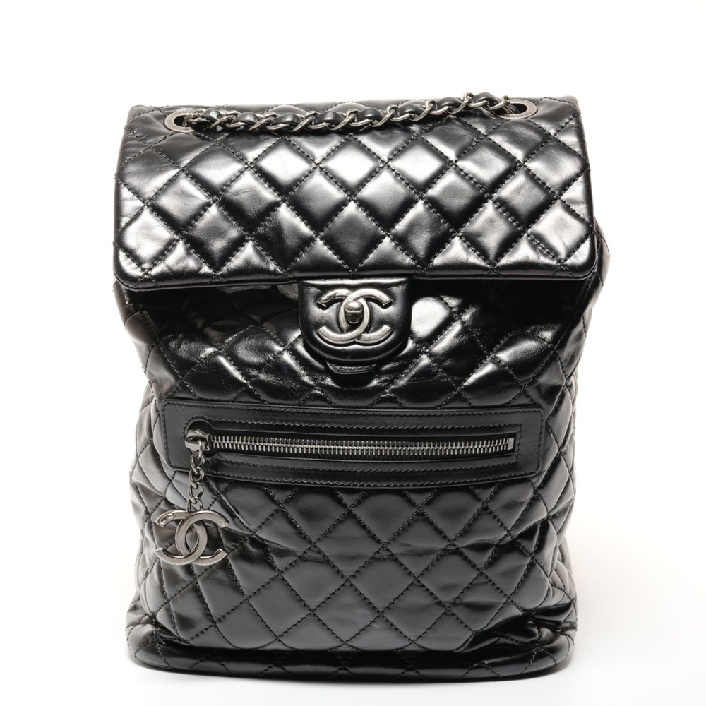 CHANEL 23 Series 2016-2017 Matelasse Leather Backpack/Daypack in Black